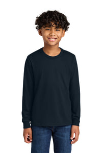 Next Level Apparel Youth Cotton Long Sleeve Tee NL3311 - Midnight Navy