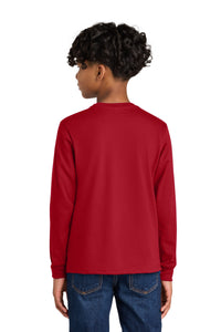 Next Level Apparel Youth Cotton Long Sleeve Tee NL3311 - Red Back