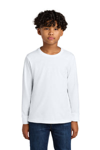 Next Level Apparel Youth Cotton Long Sleeve Tee NL3311 - White