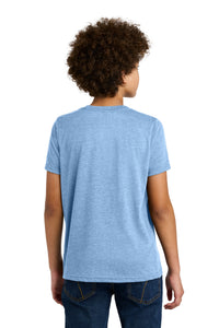 Next Level Apparel Youth CVC Tee NL3312 - Heather Columbia Blue Back