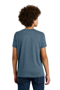 Next Level Apparel Youth CVC Tee NL3312 - Heather Slate Blue Back