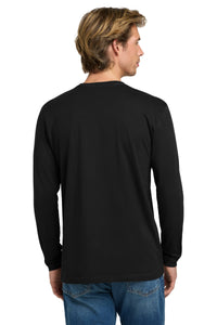 Next Level Apparel Cotton Long Sleeve Tee - Black Back