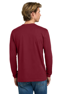Next Level Apparel Cotton Long Sleeve Tee - Cardinal Back