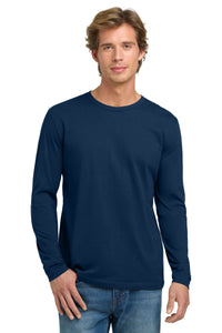 Next Level Apparel Cotton Long Sleeve Tee - Cool Blue