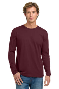 Next Level Apparel Cotton Long Sleeve Tee - Maroon