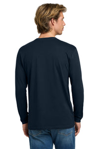 Next Level Apparel Cotton Long Sleeve Tee - Midnight Navy Back
