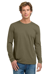 Next Level Apparel Cotton Long Sleeve Tee - Military Green