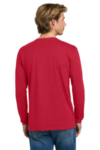Next Level Apparel Cotton Long Sleeve Tee - Red Back