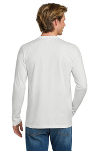 Next Level Apparel Cotton Long Sleeve Tee - White Back