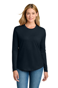 Next Level Apparel Women's Cotton Relaxed Long Sleeve Tee NL3911 - Midnight Navy