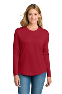 Next Level Apparel Women's Cotton Relaxed Long Sleeve Tee NL3911 - Red