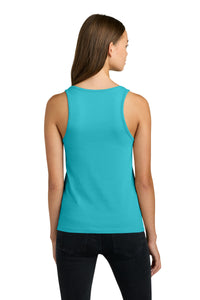 Next Level Apparel Women's Cotton Tank NL3933 - Tahiti Blue Back