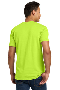 Next Level Apparel Adult CVC Tee - Neon Yellow Back
