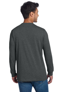 Next Level Apparel Adult CVC Long Sleeve Tee NL6211 - Charcoal Back