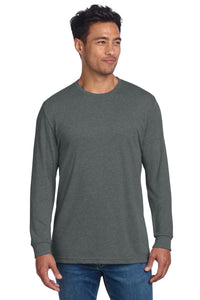 Next Level Apparel Adult CVC Long Sleeve Tee NL6211 - Heather Heavy Metal