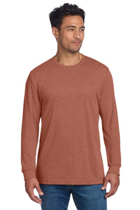 Next Level Apparel Adult CVC Long Sleeve Tee NL6211 - Heather Redwood