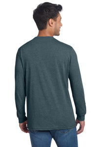Next Level Apparel Adult CVC Long Sleeve Tee NL6211 - Indigo Back