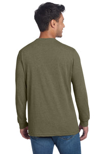 Next Level Apparel Adult CVC Long Sleeve Tee NL6211 - Military Green Back