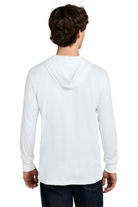Next Level Apparel CVC Long Sleeve Hoodie NL6221 - White Back