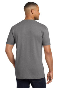 Next Level Apparel  Adult CVC Sueded Tee - Dark Heather Gray Back