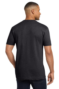 Next Level Apparel  Adult CVC Sueded Tee - Heather Charcoal Back