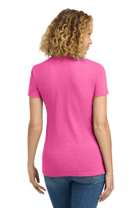 Next Level Apparel  Women's CVC Tee - Hot Pink Back
