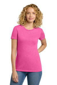 Next Level Apparel  Women's CVC Tee - Hot Pink