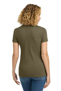 Next Level Apparel  Women's CVC Tee - Military Green Back
