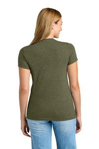 Next Level Apparel  Women's Tri-Blend Tee - Military Green Back