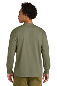 Next Level Apparel Heavyweight Long Sleeve Tee NL7211 - Light Olive Back