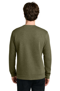 Next Level Apparel Adult Malibu Crewneck Sweatshirt NL9002 - Heather Military Green Back