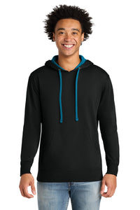 Next Level Apparel Laguna Hoodie NL9301 - Black/ Turquoise
