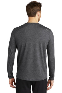 DISCONTINUED OGIO  Force Long Sleeve Tee OE340 - Blacktop Heather Back