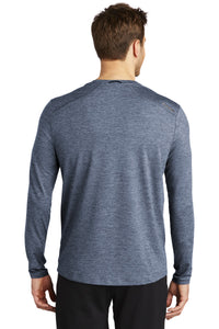 DISCONTINUED OGIO  Force Long Sleeve Tee OE340 - Blue Indigo Heather Back