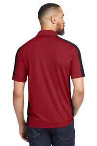 DISCONTINUED OGIO - Trax Polo - Signal Red/ Blacktop/ Silver Grey Back