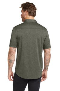 OGIO  Gravitate Full-Button Polo - Drive Green Heather Back