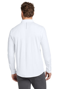 OGIO   Code Stretch Long Sleeve Button-Up - Bright White Back
