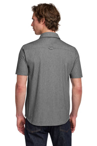 OGIO Extend Short Sleeve Button-Up OG160 - Blacktop Heather Back