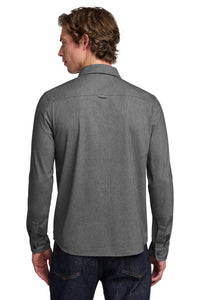 OGIO Extend Long Sleeve Button-Up OG161 - Blacktop Heather Back
