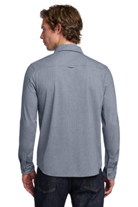 OGIO Extend Long Sleeve Button-Up OG161 - Deep Blue Heather Back