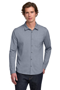 OGIO Extend Long Sleeve Button-Up OG161 - Deep Blue Heather