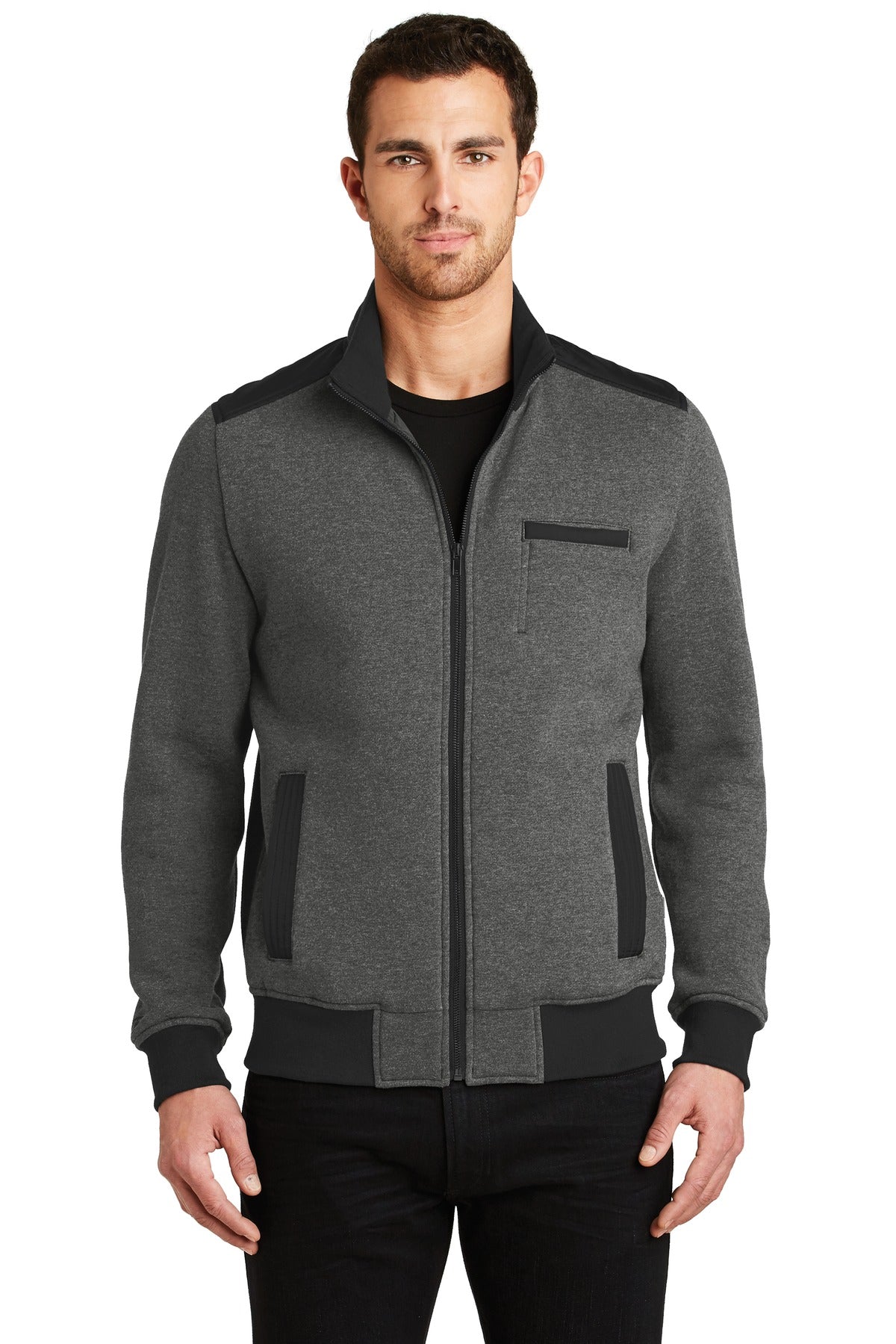 DISCONTINUED OGIO Crossbar Jacket - Blacktop Heather