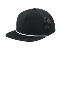 OGIO 5-Panel Rope Performance Cap OG607 - Blacktop