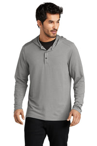 OGIO Luuma Flex Hooded Henley OG826 - Petrol Grey Heather
