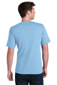 Port & Co Core Blend Recycled Tee PC01 - Light Blue Back