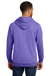Port & Co Beach Wash Garment-Dyed Pullover Hooded Sweatshirt - Amethyst Back