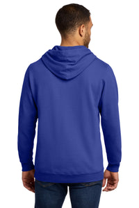 Port & Co Beach Wash Garment-Dyed Pullover Hooded Sweatshirt - Blue Iris Back