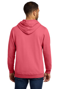 Port & Co Beach Wash Garment-Dyed Pullover Hooded Sweatshirt - Fruit Punch Back