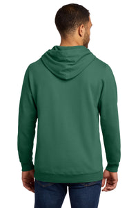 Port & Co Beach Wash Garment-Dyed Pullover Hooded Sweatshirt - Nordic Green Back