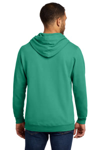 Port & Co Beach Wash Garment-Dyed Pullover Hooded Sweatshirt - Peacock Back